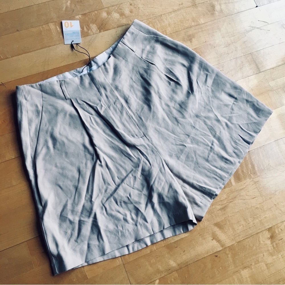 Primark High Rise Loose, Baggy Shorts, Khaki, Sand, Size 10